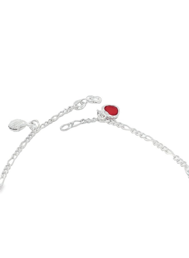 أيه كيه جويلز سوار فضي عيار 925 مزين بحجر كريم ملون - Image 4